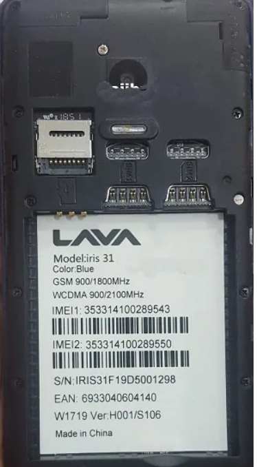 Lava iris 31 Flash File