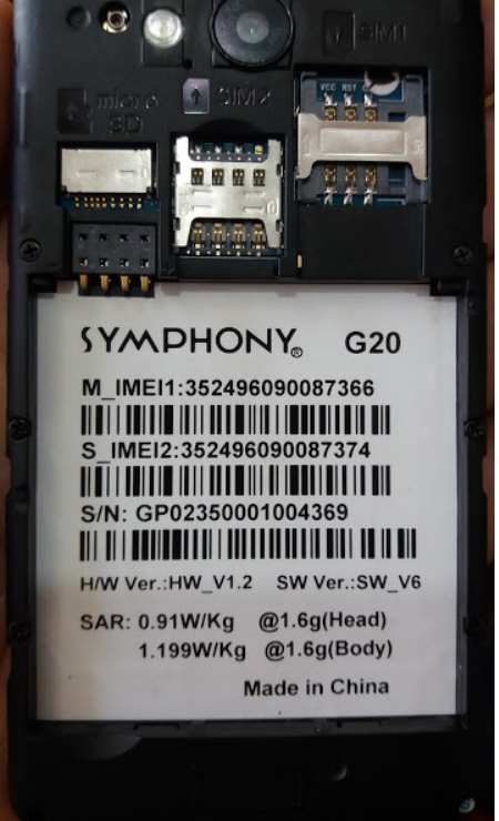 Symphony G20 Flash File