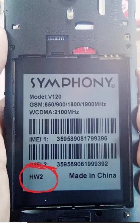 Symphony V120 Flash File