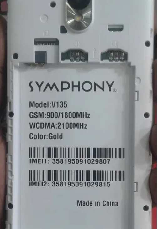 Symphony V135 Flash File