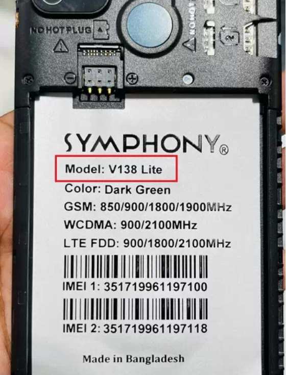 Symphony V138 Lite Flash File