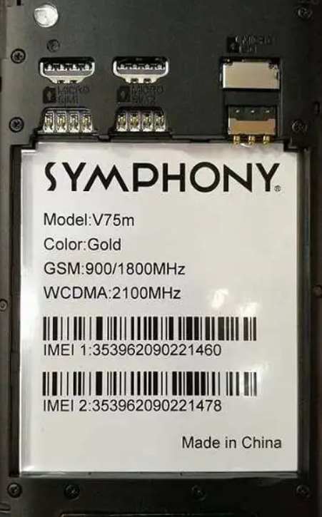 Symphony V75m Flash File