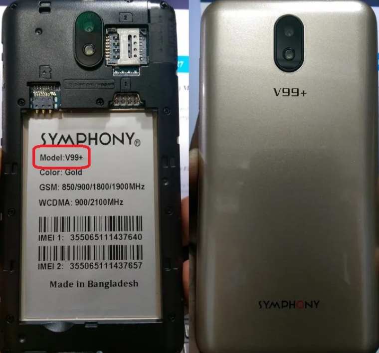 Symphony V99+ Flash File