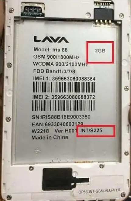 Lava iris 88 Flash File