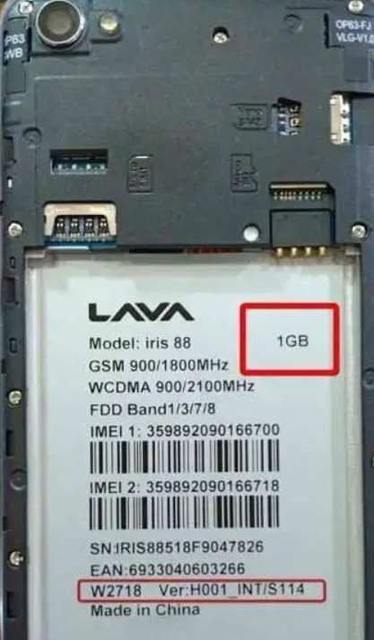 Lava iris 88 Flash File