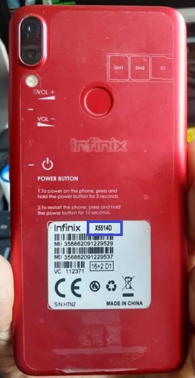 Infinix X5514D Smart 2 Pro Flash File