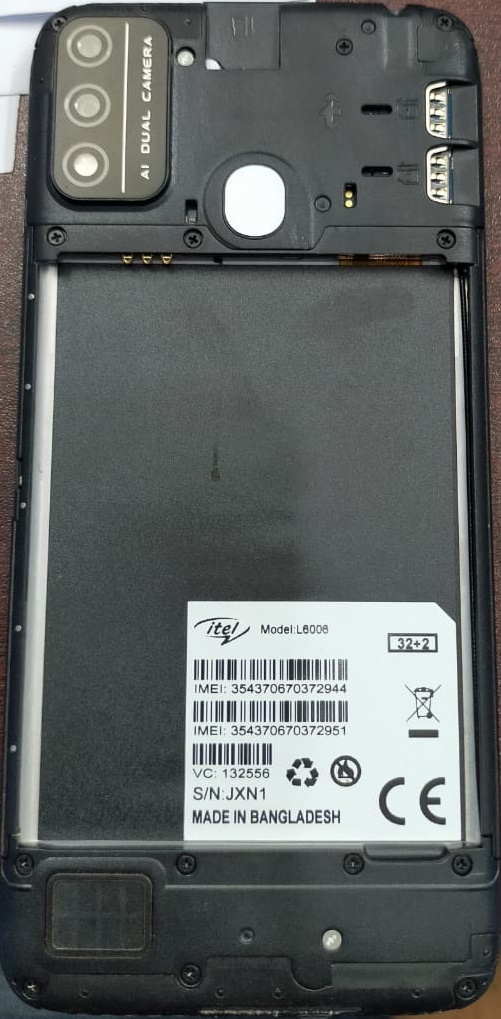 Itel L6006 A48 FRP Reset File