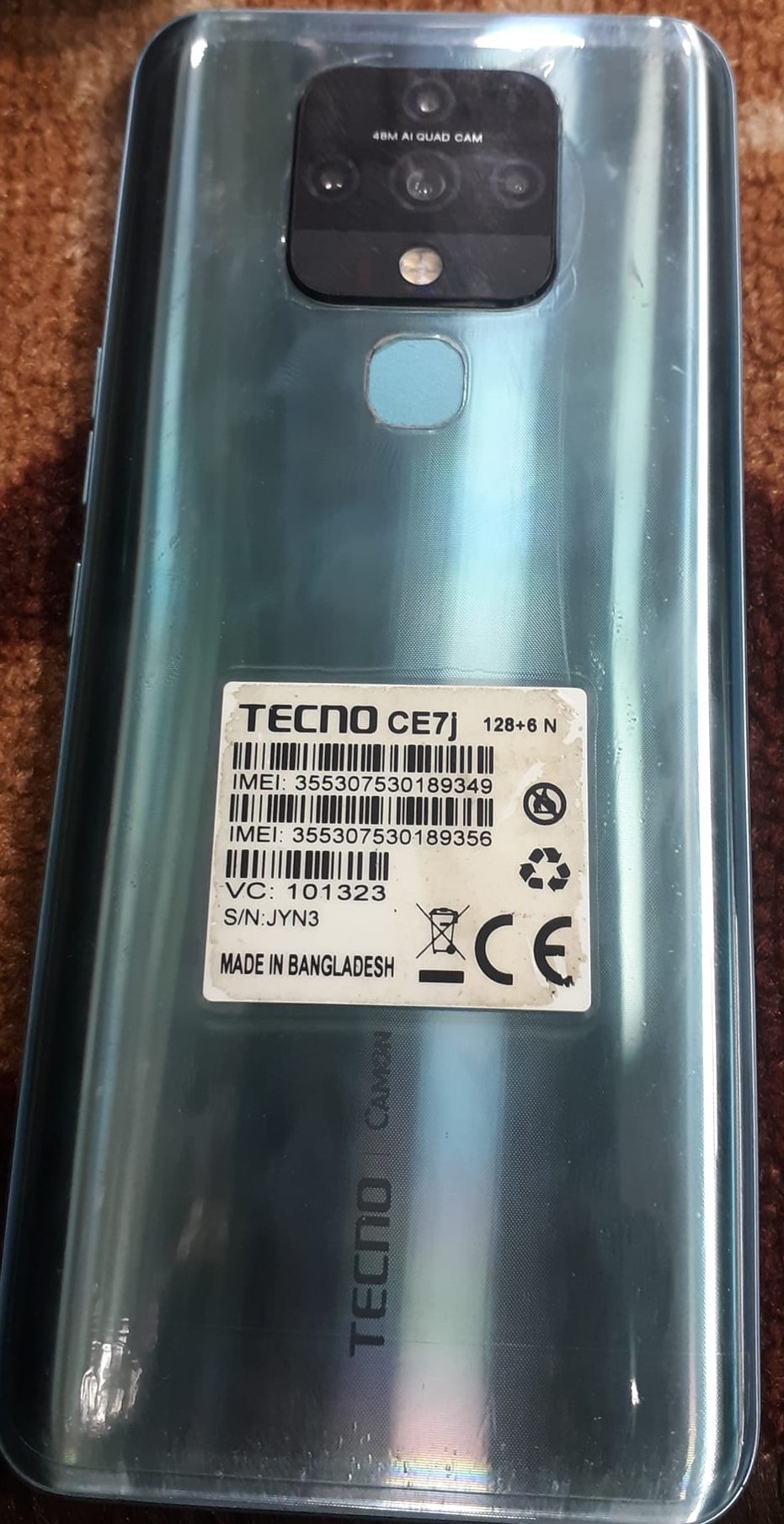 Tecno CE7j Flash File