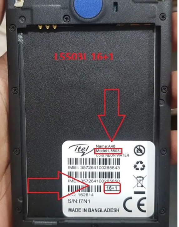 itel A46 L503L Flash File
