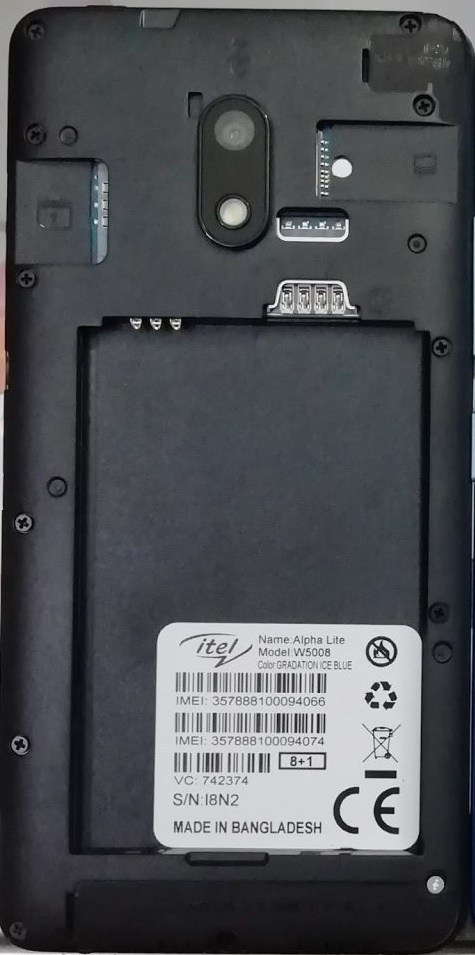  itel Alpha Lite W5008 Flash File